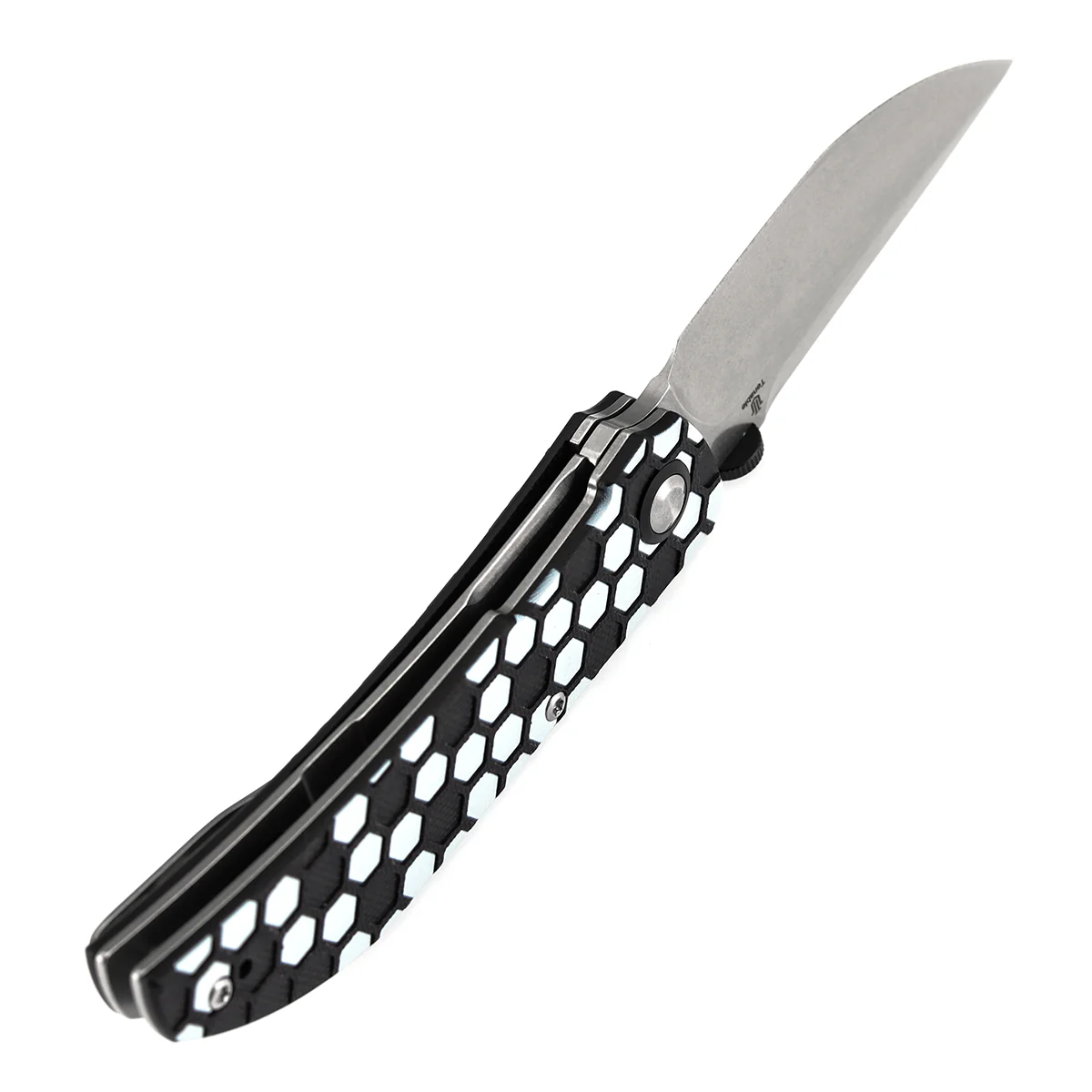 Tenable Exclusive Soccer-Themed Tarkin Folding Knife | 3.4" Stonewashed Nitro-V | Black G10 with Soccer Themed Pattern Handle | Matthew Christensen Design - B1078A5 (Limited 200) - Image 7