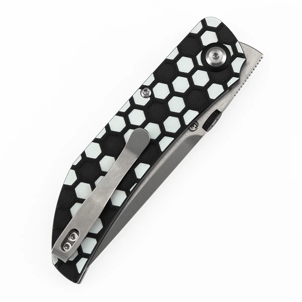 Tenable Exclusive Soccer-Themed Tarkin Folding Knife | 3.4" Stonewashed Nitro-V | Black G10 with Soccer Themed Pattern Handle | Matthew Christensen Design - B1078A5 (Limited 200) - Image 8