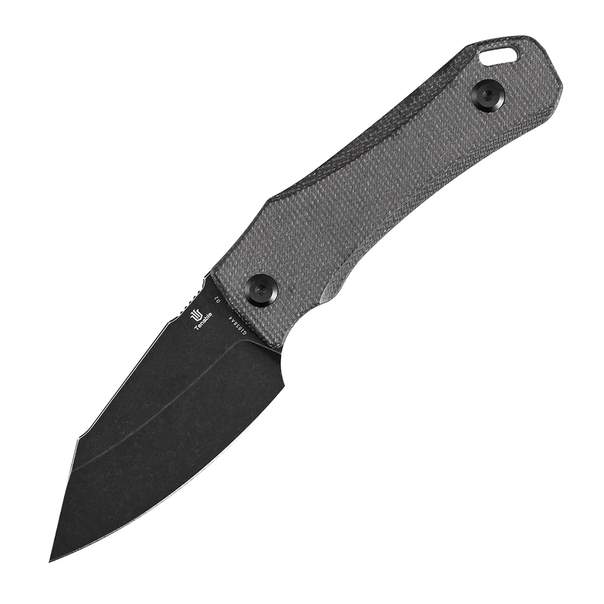 Tenable Loki Fixed Blade Knife |2.99" Blackwash D2 Blade | Black Micarta Handle | Steven Dunnuck Design | G1058A4 - Image 4