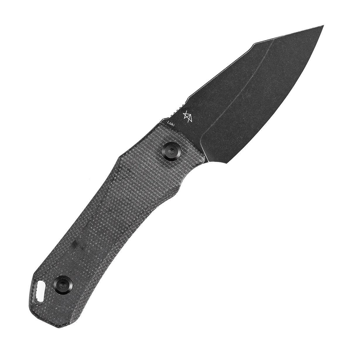 Tenable Loki Fixed Blade Knife |2.99" Blackwash D2 Blade | Black Micarta Handle | Steven Dunnuck Design | G1058A4 - Image 7