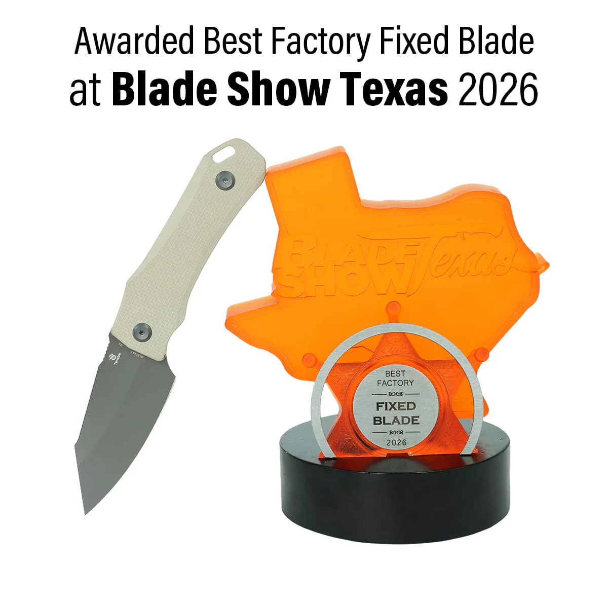 Tenable Loki Fixed Blade Knife |2.99" Gray TiCn Coated D2 Blade | Light Sand G10 Handle | Steven Dunnuck Design | G1058A1 - Image 2