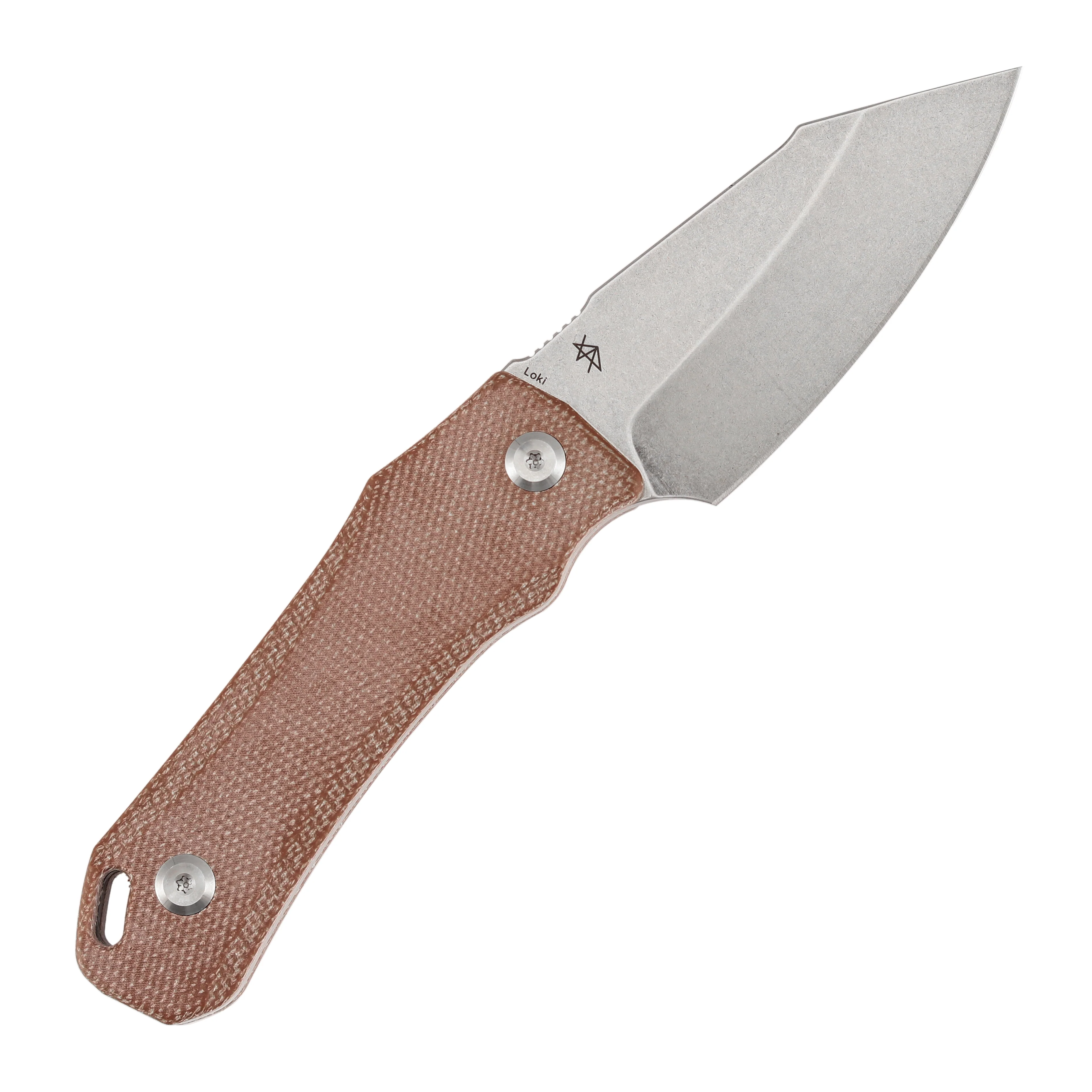 Tenable Loki Fixed Blade Knife |2.99" Stonewashed D2 Blade | Brown Micarta Handle | Steven Dunnuck Design | G1058A5 - Image 4