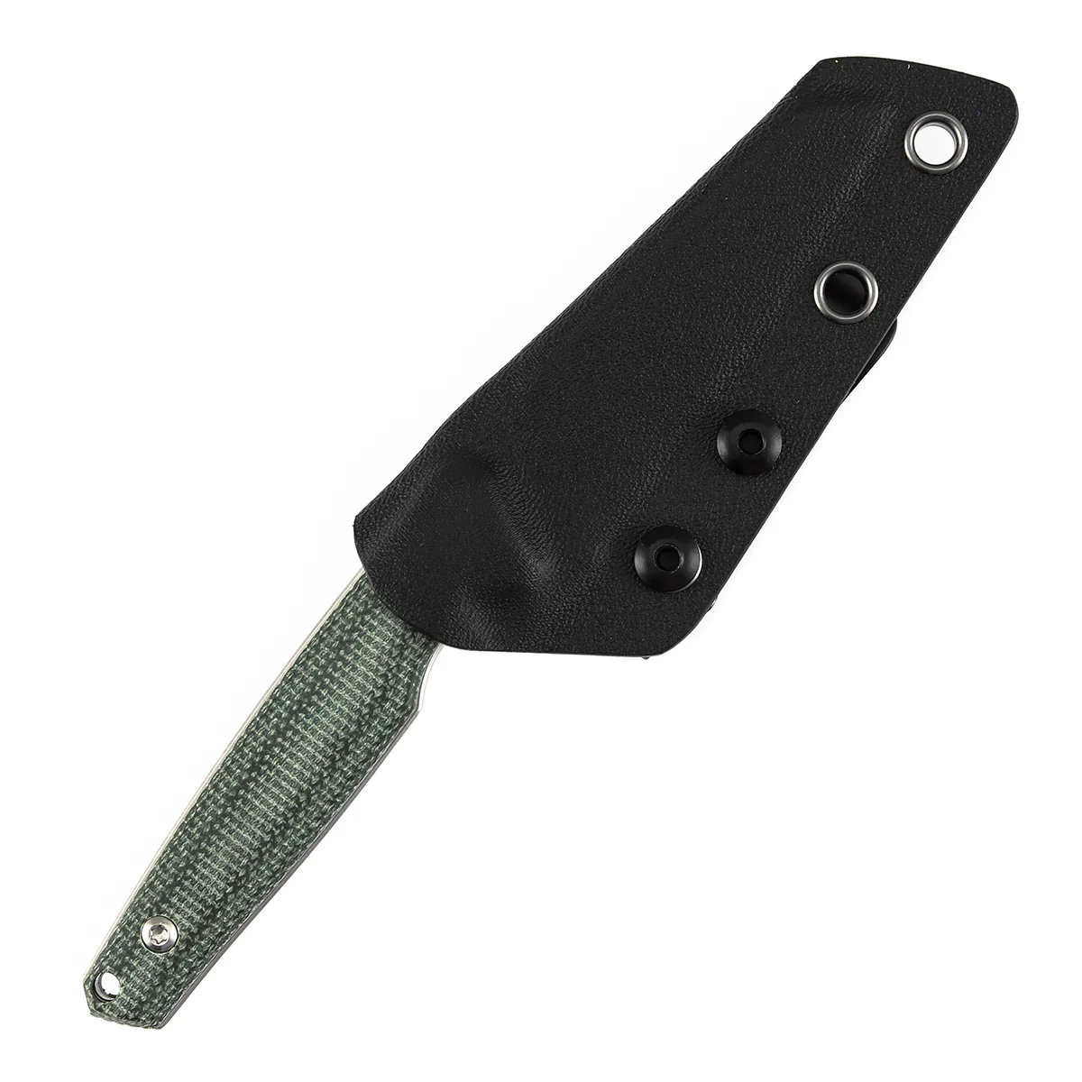Tenable Parr Fixed Blade Knife | 2.87'' Stonewashed 14C28N Blade| Green Micarta Handle | Jonathan Styles - G011B5 - Image 2
