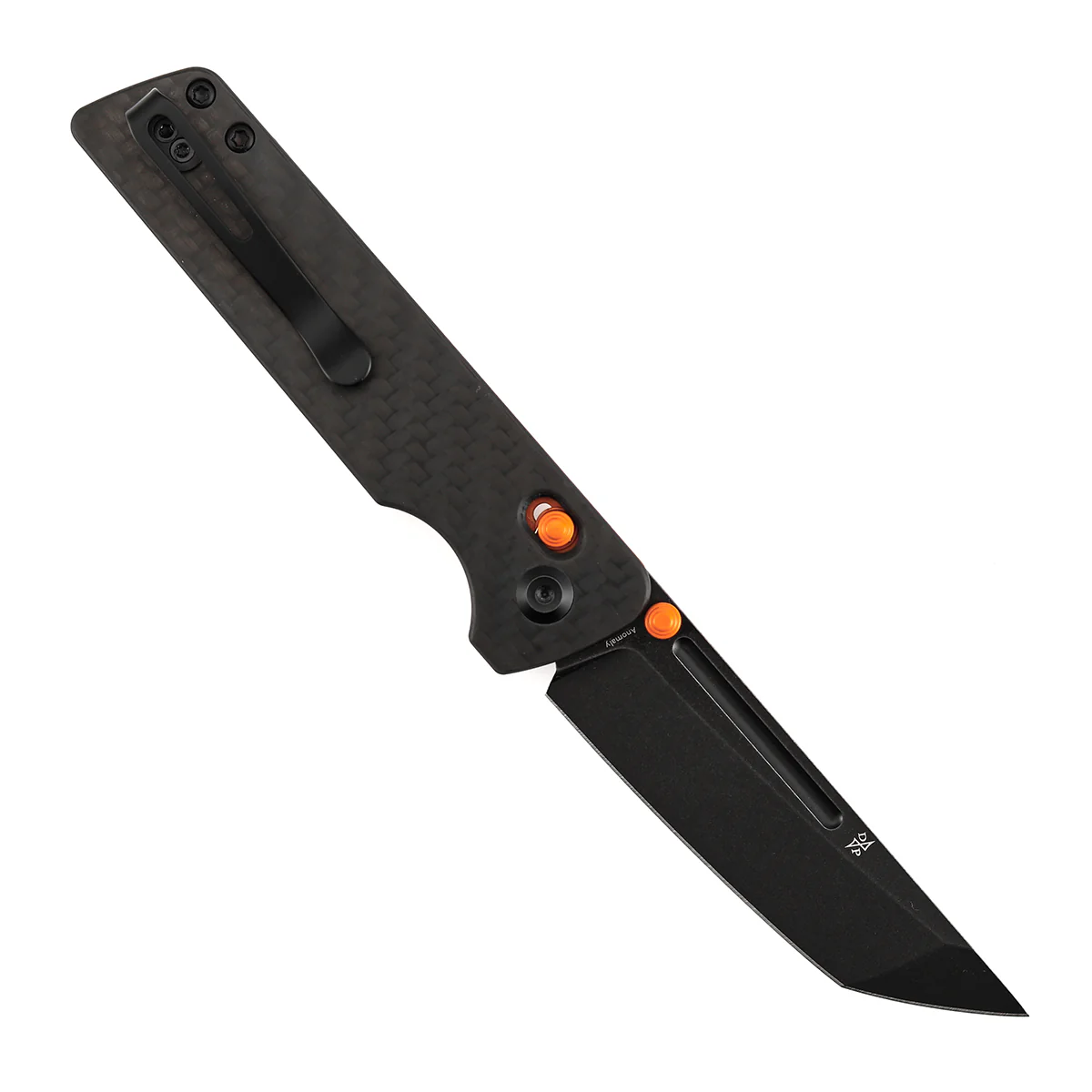 Tenable Anomaly Crossbar Lock | 3.14" Blackwash Nitro V | Twill Carbon Fiber & G10 | Pinkerton Knives - B2038V4 - Image 3
