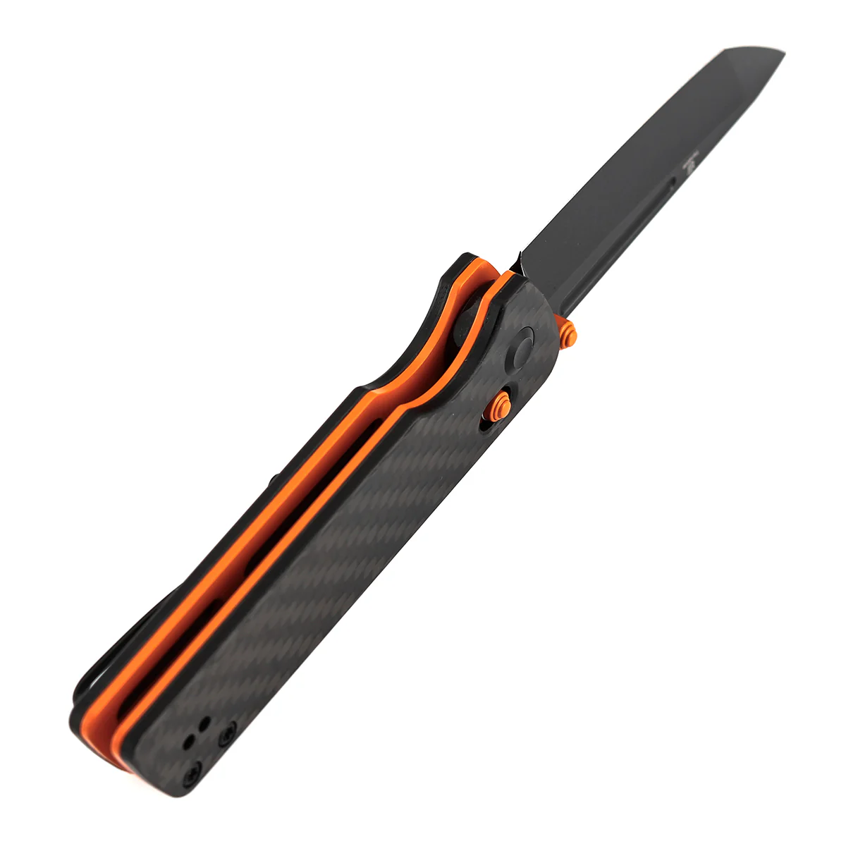 Tenable Anomaly Crossbar Lock | 3.14" Blackwash Nitro V | Twill Carbon Fiber & G10 | Pinkerton Knives - B2038V4 - Image 4