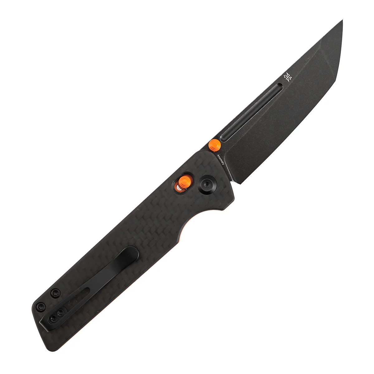 Tenable Anomaly Crossbar Lock | 3.14" Blackwash Nitro V | Twill Carbon Fiber & G10 | Pinkerton Knives - B2038V4 - Image 8
