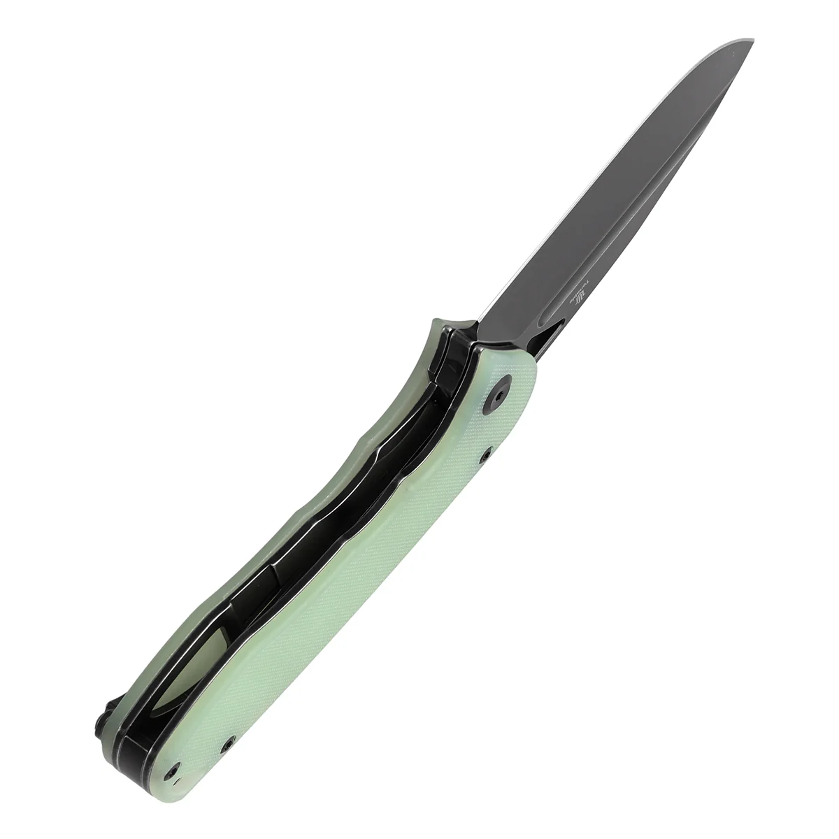 Tenable Bömbur Folding Knife Jade G10 Handle (3.53'' Blackwashed D2 Blade) Midgards Messer Design--T1054A8 - Image 4
