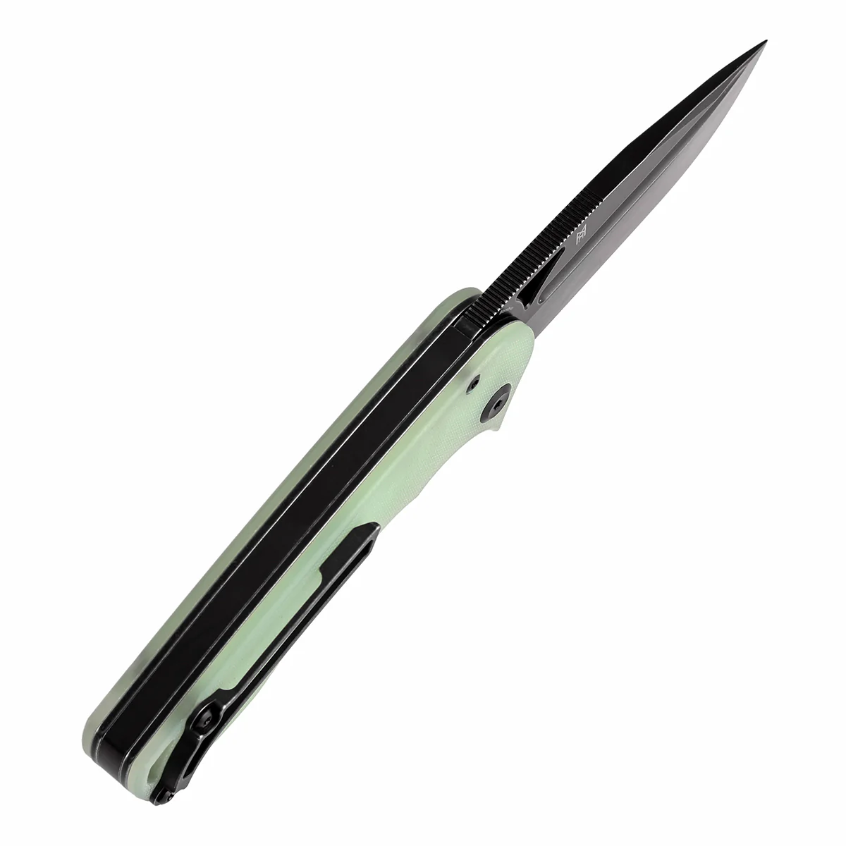 Tenable Bömbur Folding Knife Jade G10 Handle (3.53'' Blackwashed D2 Blade) Midgards Messer Design--T1054A8 - Image 5