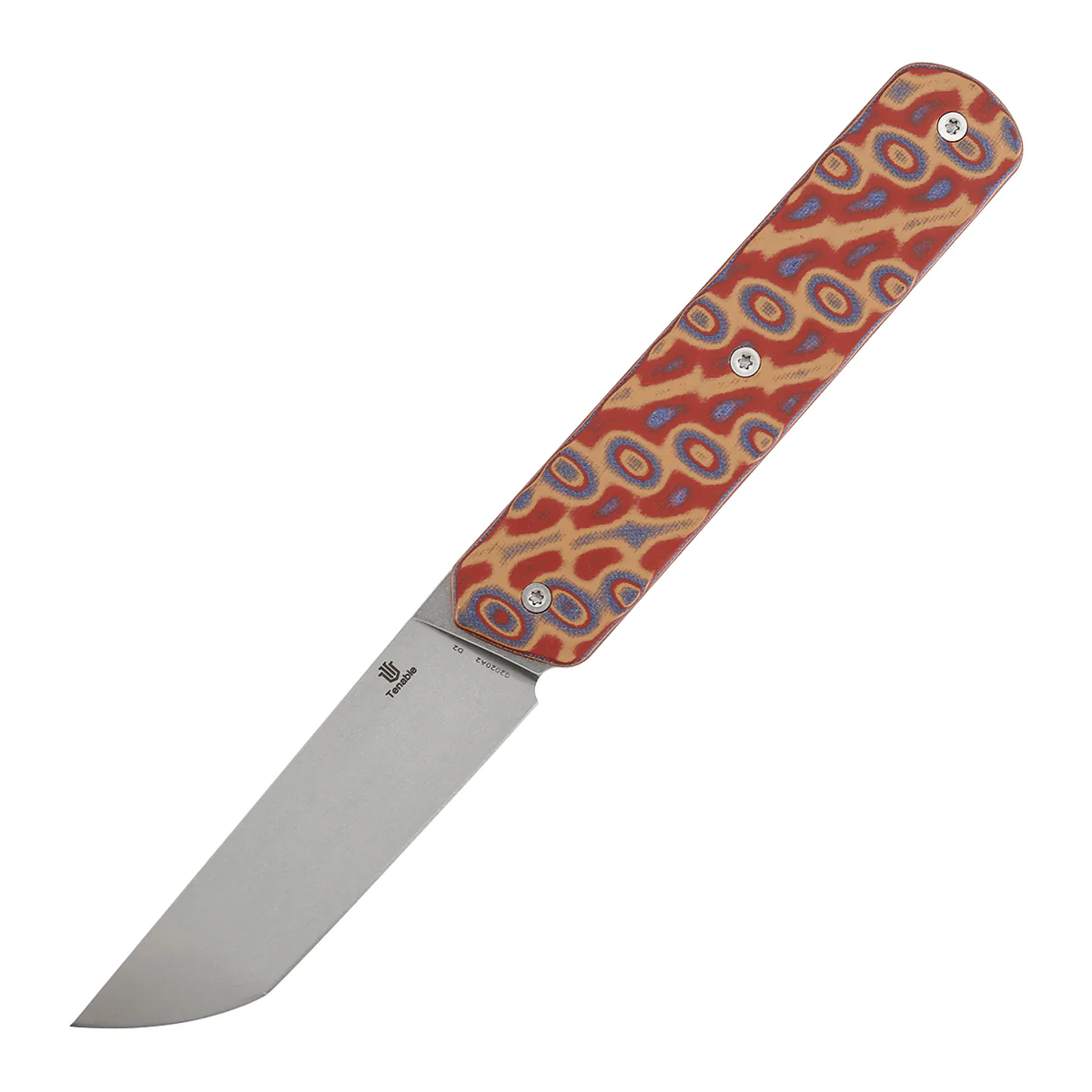 Tenable Foosa Fixed Blade Knife - 3.06'' Stonewashed D2 Blade | Vortex Micarta Handle | Rolf Helbig - G2020A2 - Image 2