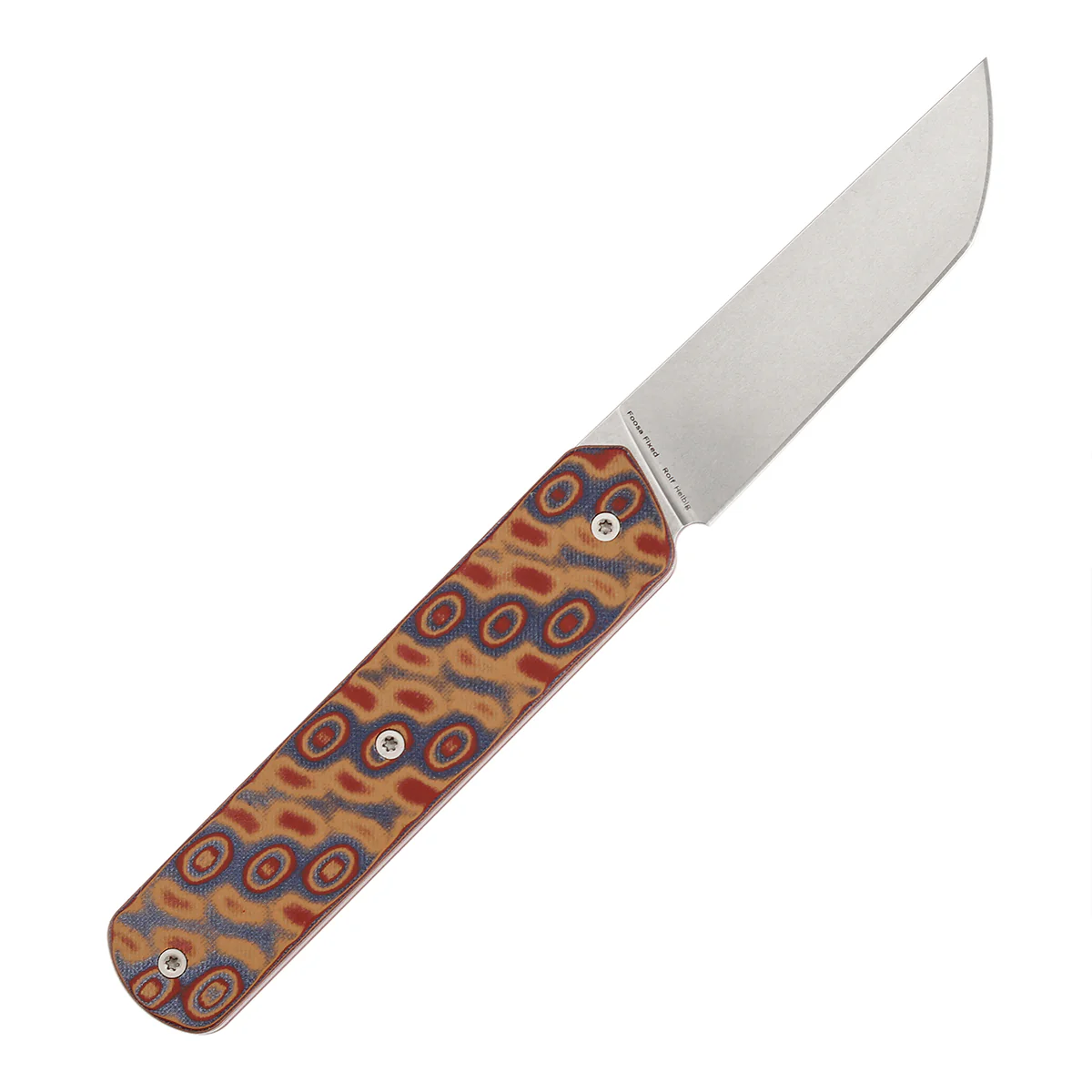 Tenable Foosa Fixed Blade Knife - 3.06'' Stonewashed D2 Blade | Vortex Micarta Handle | Rolf Helbig - G2020A2 - Image 7