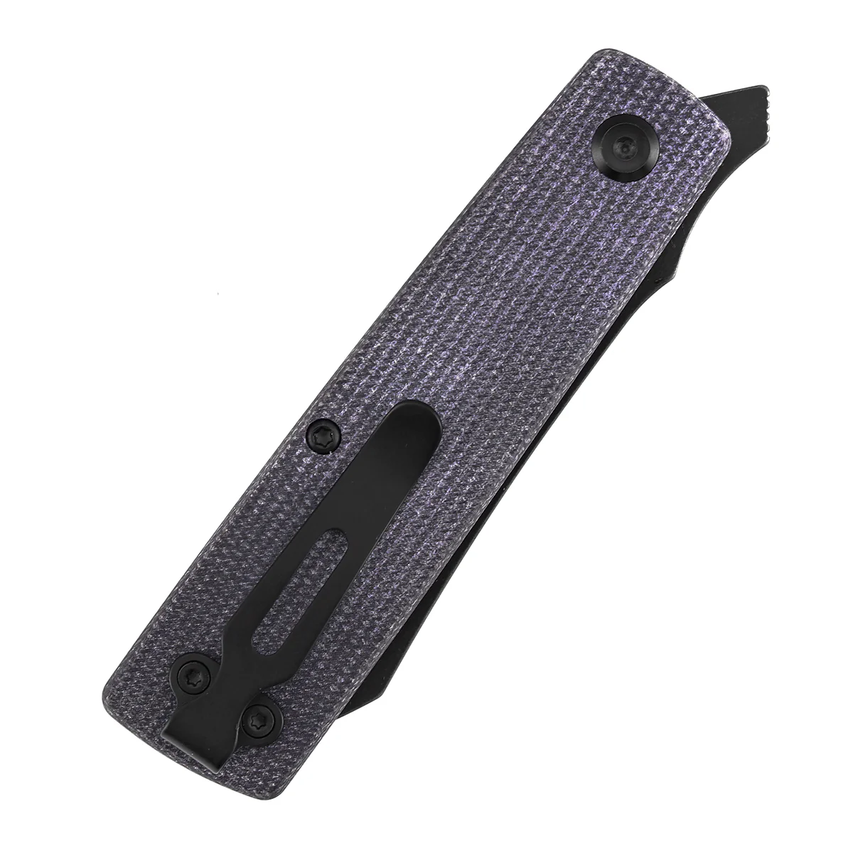 Tenable Higonokami Folding Knife | 3.02'' Black Stonewashed D2 Blade | Purple Micarta Handle | Goran mihajlovic Design | B2135A1 - Image 9