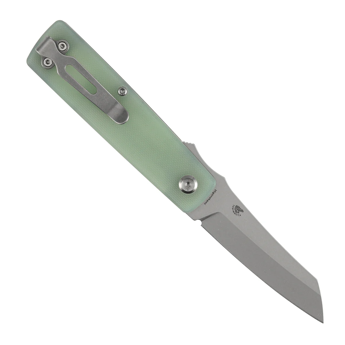 Tenable Higonokami Folding Knife | 3.02'' Stonewashed D2 Blade | Jade G10 Handle | Goran mihajlovic Design | B2135A4 - Image 3