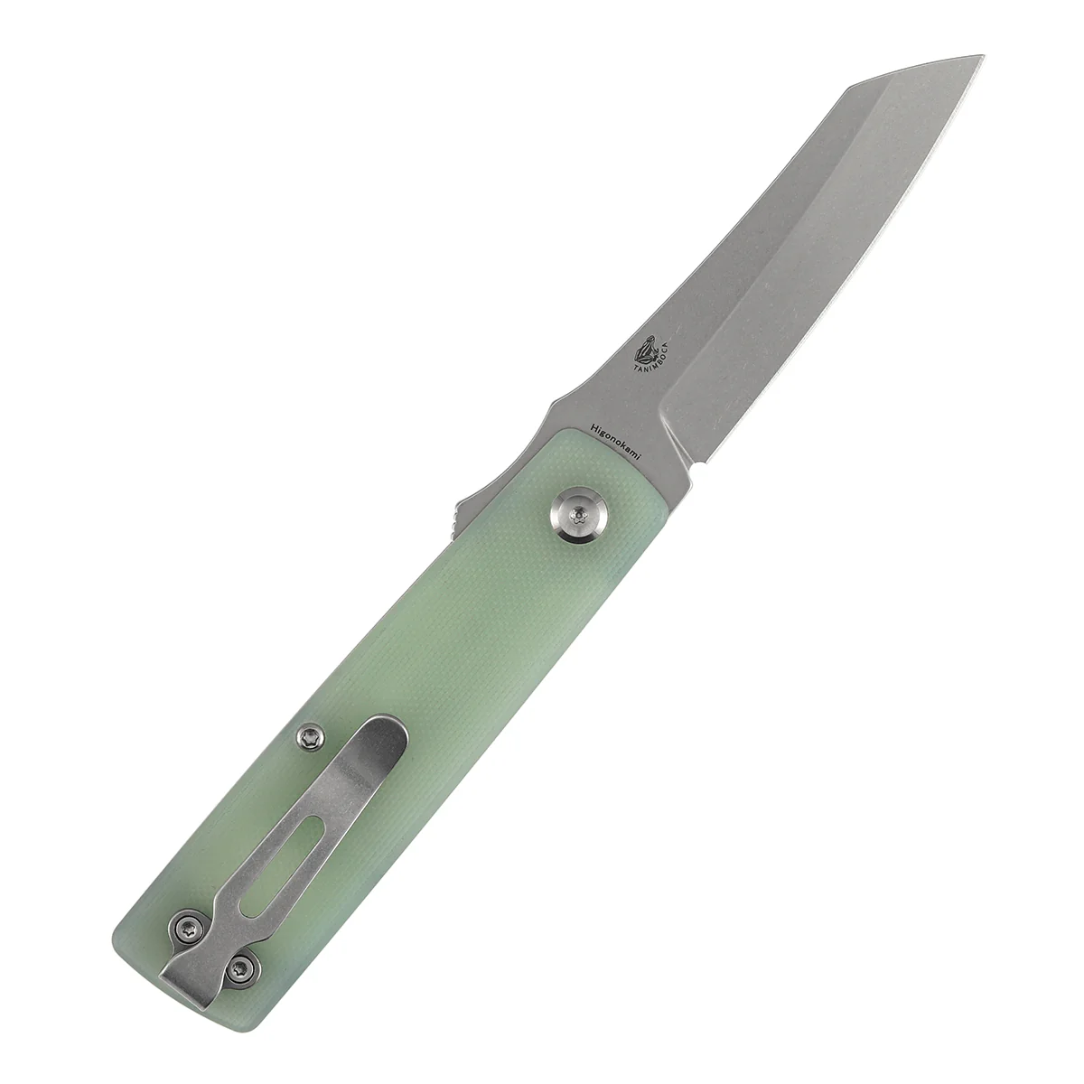 Tenable Higonokami Folding Knife | 3.02'' Stonewashed D2 Blade | Jade G10 Handle | Goran mihajlovic Design | B2135A4 - Image 8
