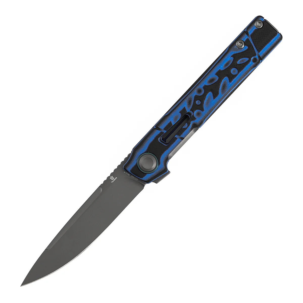 Tenable Kitpu Folding Knife | 2.9'' Gray TiCn Coated Nitro-V Blade | Blue & Black G10 Handle | Jonathan Styles Design - B2123A1 - Image 2
