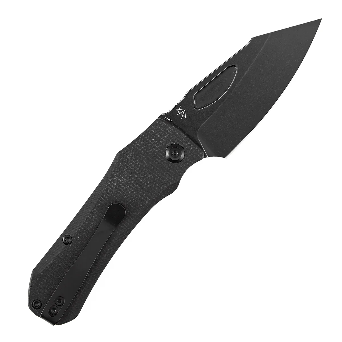 Tenable Loki Liner Lock Knife | 3.0" Blackwash Nitro-V Blade | Black Micarta Handle | Steven Dunnuck Design - B1058A1 - Image 4