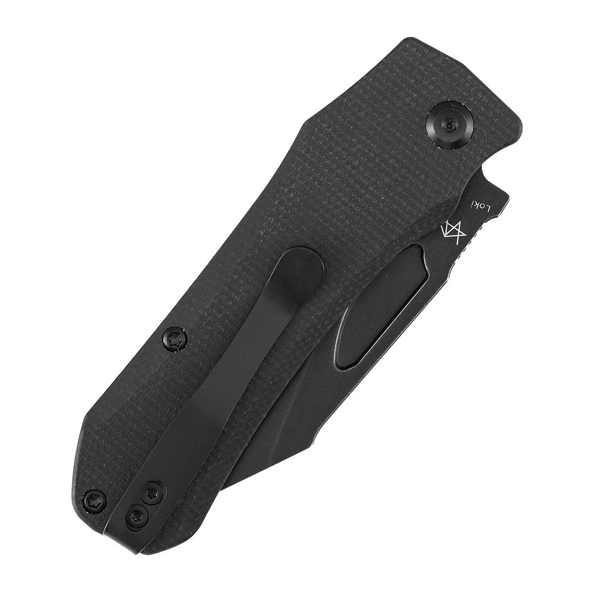 Tenable Loki Liner Lock Knife | 3.0" Blackwash Nitro-V Blade | Black Micarta Handle | Steven Dunnuck Design - B1058A1 - Image 8