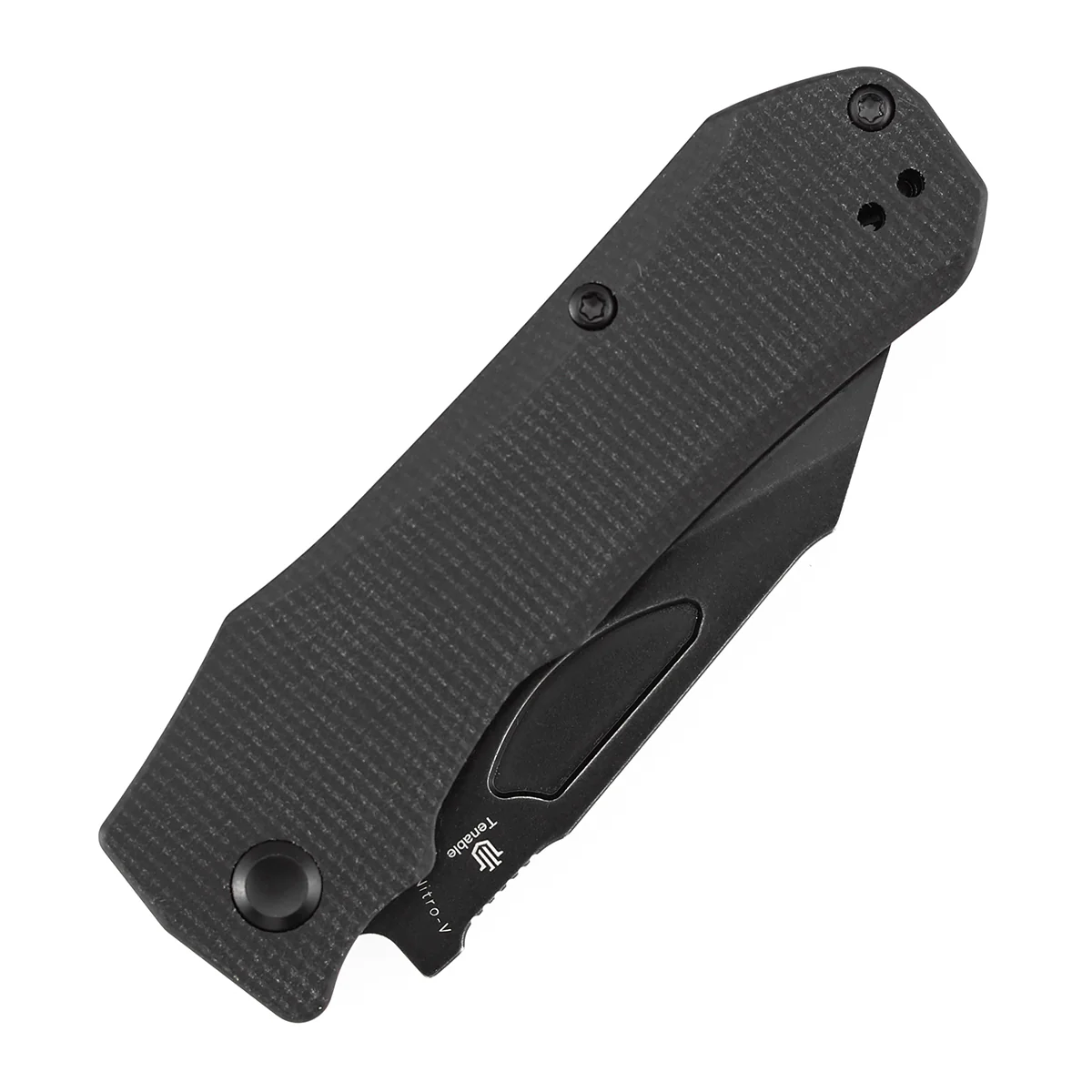 Tenable Loki Liner Lock Knife | 3.0" Blackwash Nitro-V Blade | Black Micarta Handle | Steven Dunnuck Design - B1058A1 - Image 9