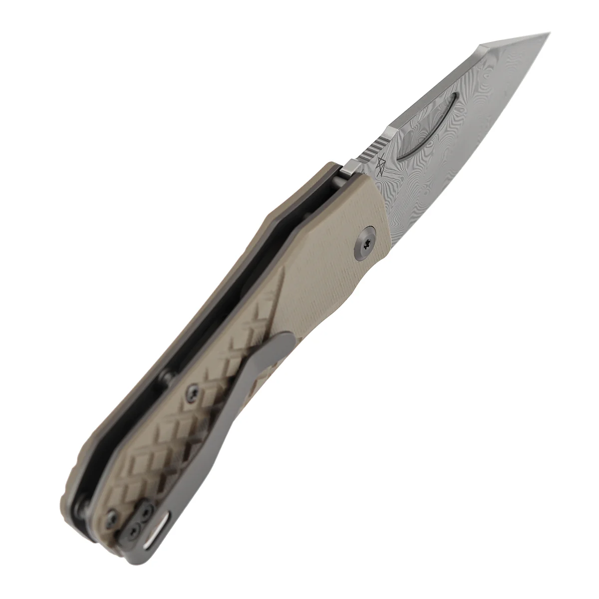 Tenable Loki Liner Lock Knife | 3.0" Water Ripple Damascus Blade | Brown G10 Handle | Steven Dunnuck Design - B1058A3 - Image 7