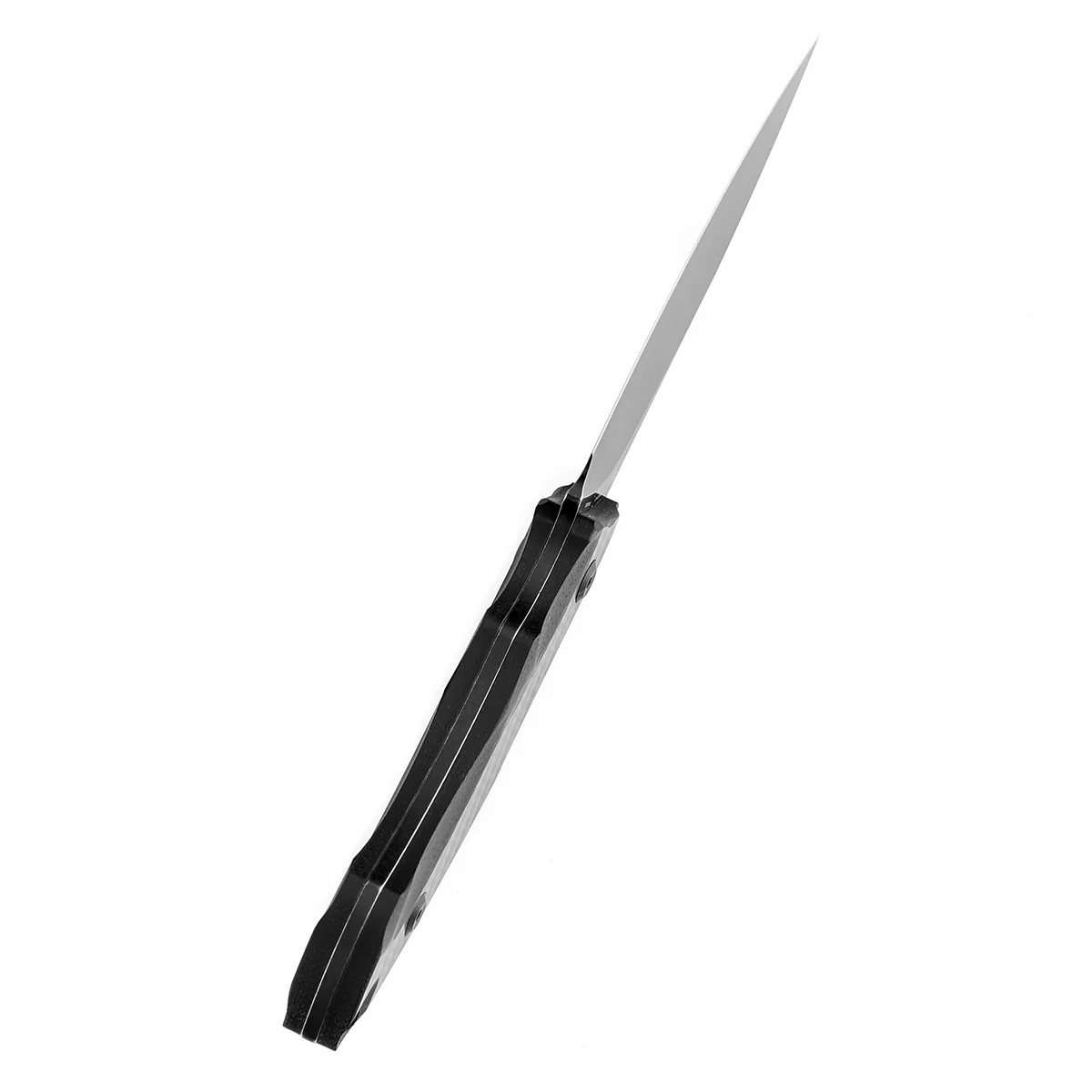 Tenable Luccio Fixed Blade Knife with Carbon Fiber & G10 Handle (3.81" Blackwash 14C28N Blade) - Bolt Vision Design - G007A6 - Image 4