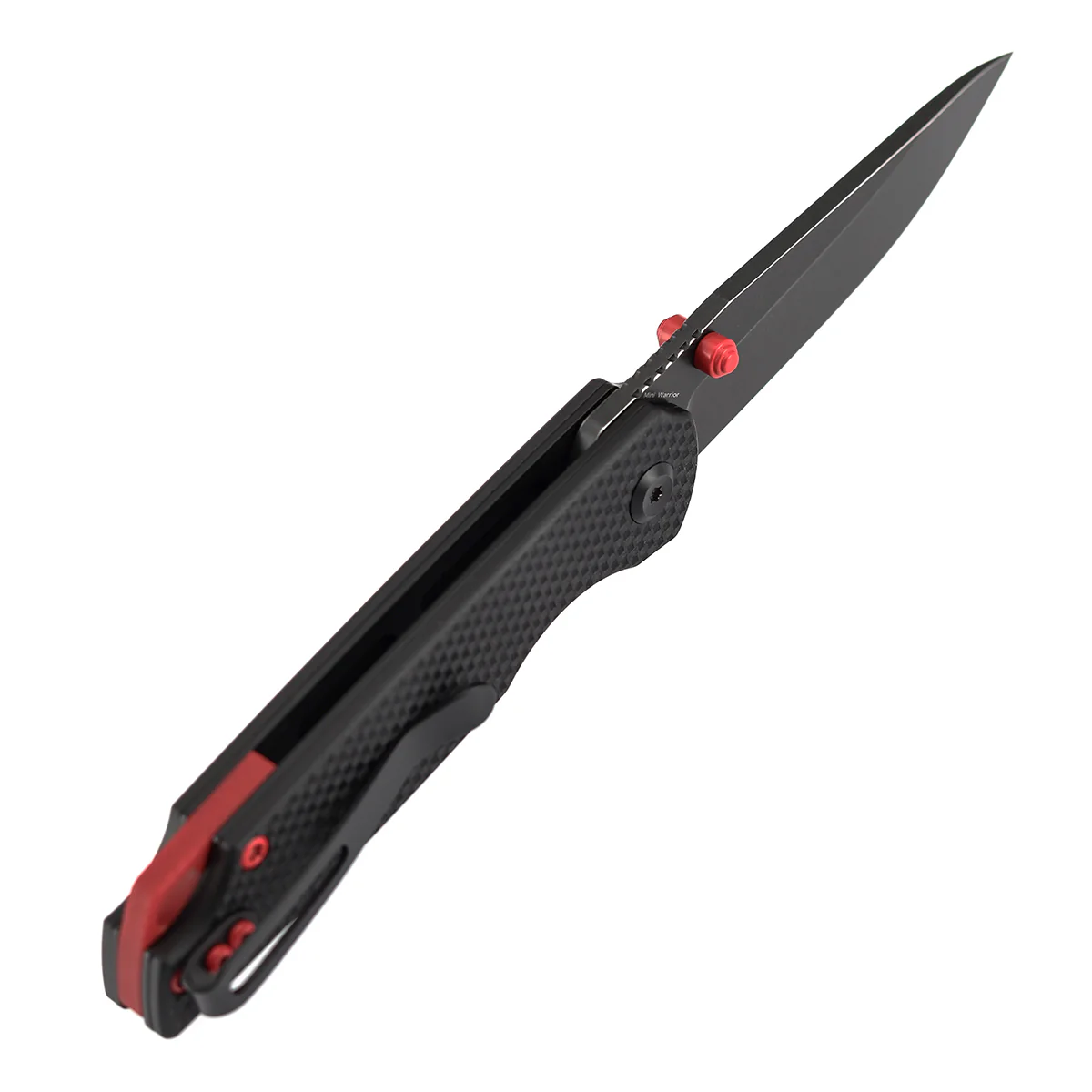 Tenable Mini Warrior Liner Lock Knife | 2.9" Blackwash Nitro-V Blade | Black G10 Handle | Kim Ning Design - B2005A1 - Image 6