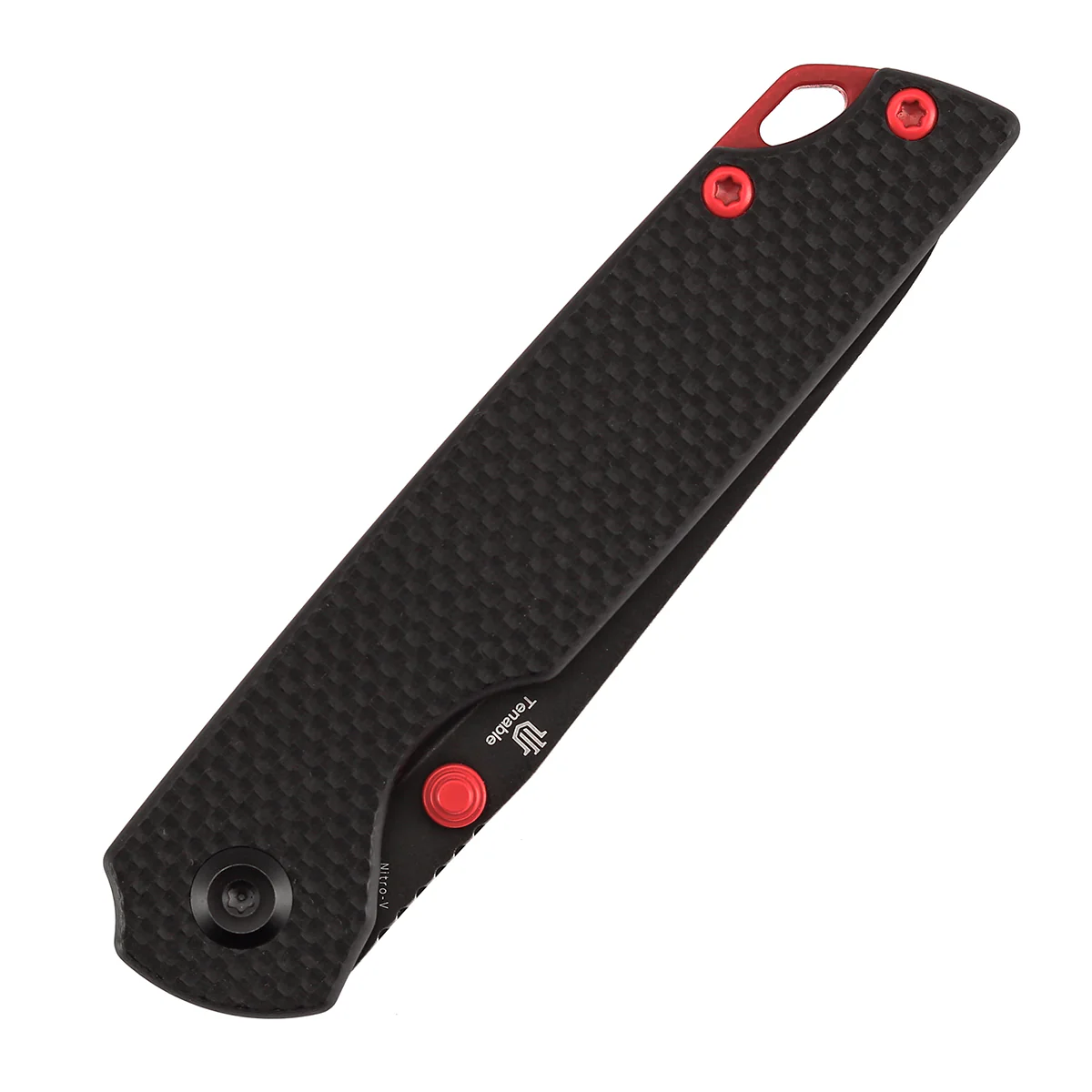 Tenable Mini Warrior Liner Lock Knife | 2.9" Blackwash Nitro-V Blade | Black G10 Handle | Kim Ning Design - B2005A1 - Image 8