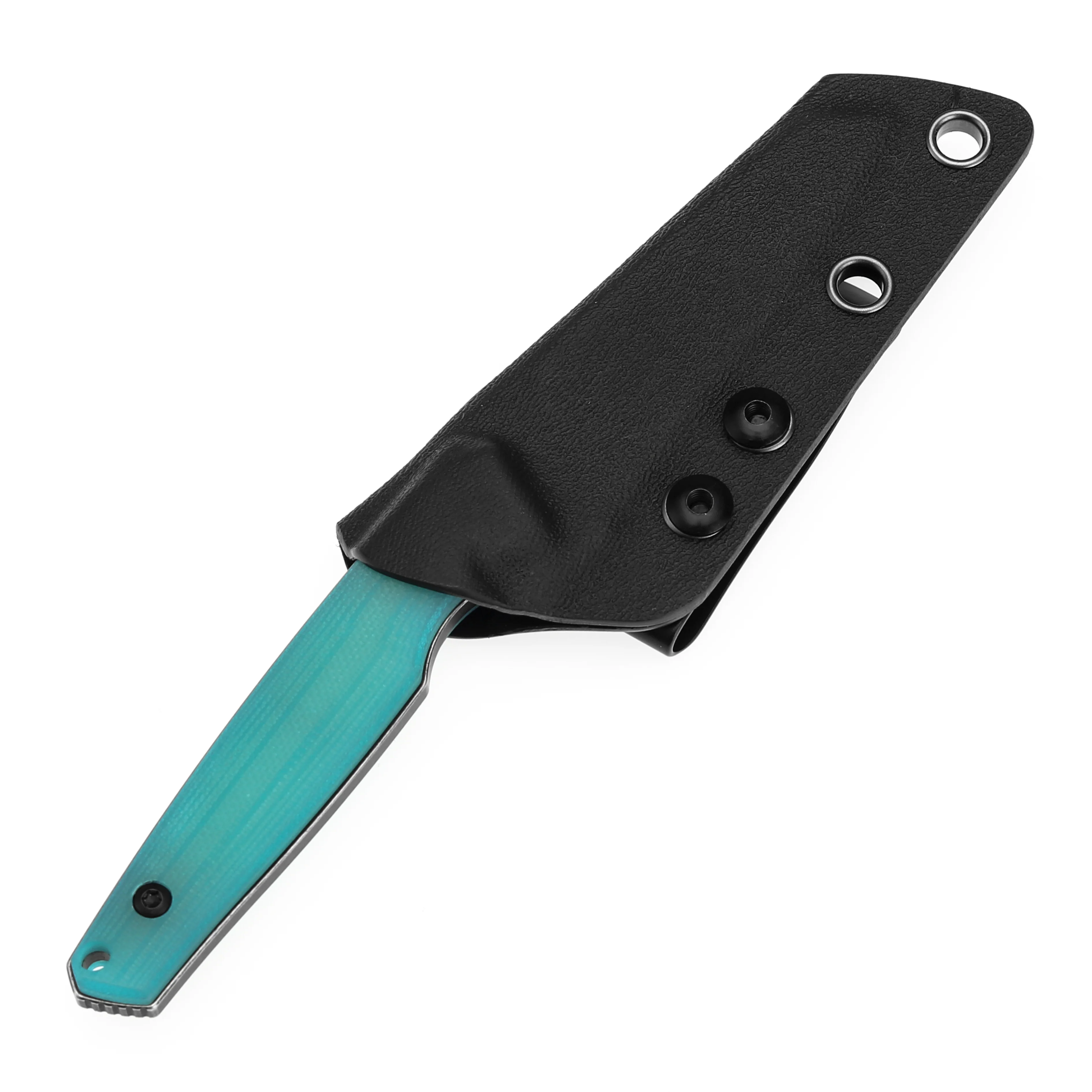 Tenable Parr Fixed Blade Knife | 2.87" Blackwash 14C28N Blade | Tiffany Blue G10 Handle| Jonathan Styles - G011B3 - Image 2