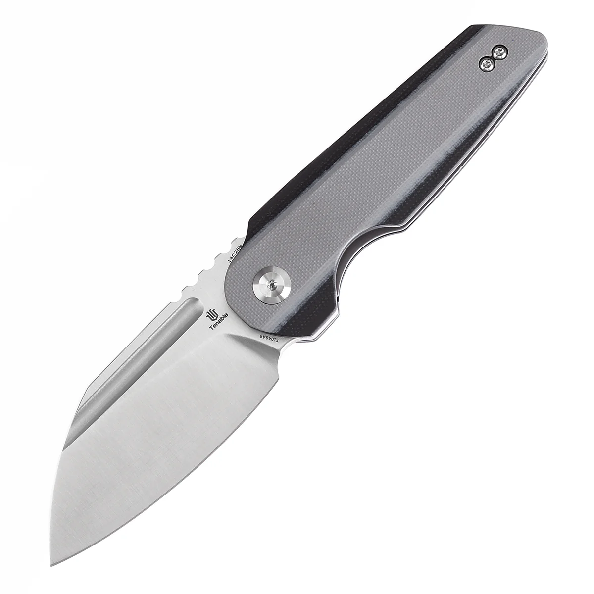 Tenable Rafe L Folding Knife Light Sand and Black G10 Handle (3.19" Satin 14C28N Blade) 4T5 Design--T1048A6 - Image 2