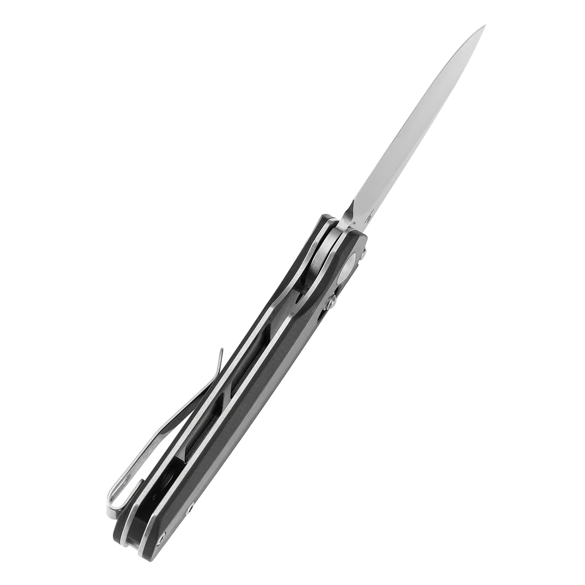 Tenable Raven Cross Bar Lock Folding Knife | 3.14" Stonewashed 14C28N Blade | Twill Carbon Fiber Handle | Black Bird Blades Design -T2109V1 - Image 4